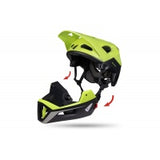 UFO PLAST MTB DEFCON TWO HELMET BLACK & NEON YELLOW